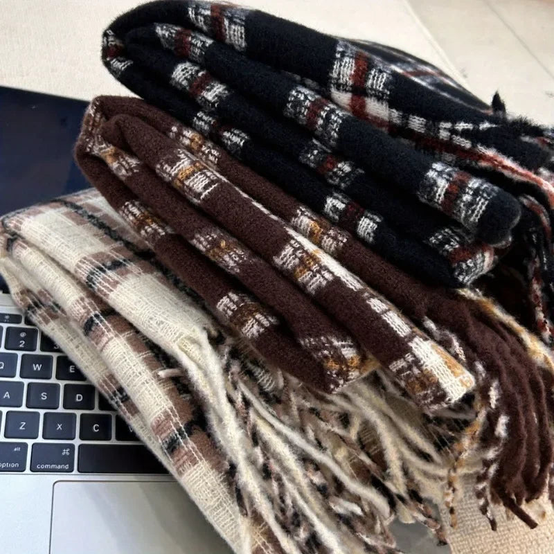 Casual Plaid Scarf