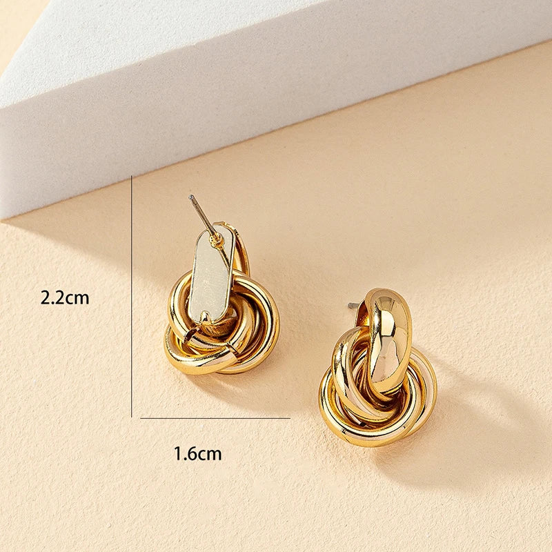 Shiny Plating Trendy Earring Stud