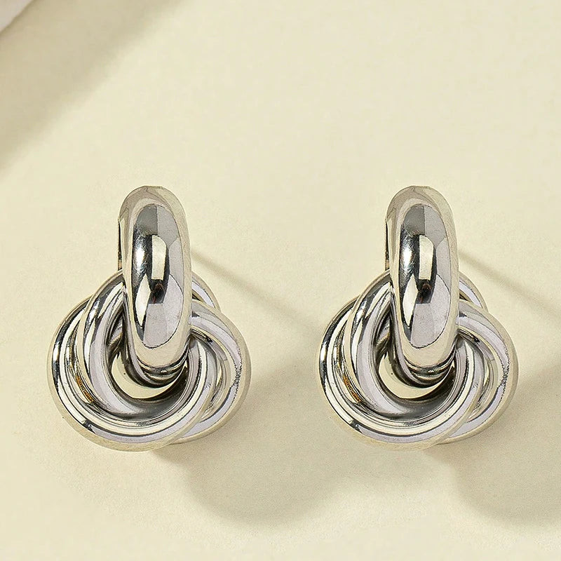 Shiny Plating Trendy Earring Stud